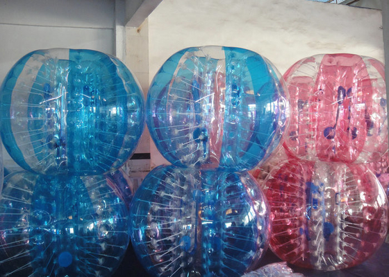 ลูกโป่งที่มีสีสันทำให้พองลูก Zorbing ลูกฟุตบอลกันชนสำหรับเล่นกลางแจ้ง