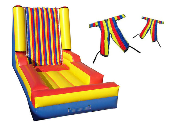 นำของเล่นกีฬาที่ทำให้พองได้ฟรี Sticky Velcro Wall สี่เท่า Needle Safe Stitching