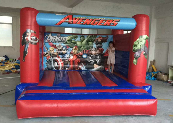 Superman พิมพ์ในร่ม Bouncy ปราสาททนไฟเนื้อเรื่อง SGS ได้รับการอนุมัติ