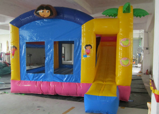 ปราสาท Bouncy ความปลอดภัยสูงสำหรับเด็ก 4mx4m 5mx5m ขนาดเพื่อความบันเทิง