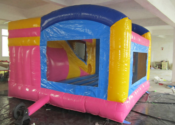 ปราสาท Bouncy ความปลอดภัยสูงสำหรับเด็ก 4mx4m 5mx5m ขนาดเพื่อความบันเทิง