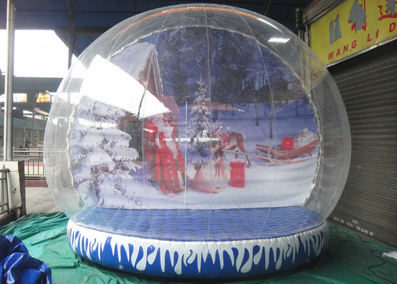ลูกโลกหิมะกลมกลมกลึง Plato Tarpaulin Base สำหรับตกแต่งที่มั่นคง