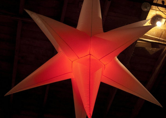 1m - 2m เส้นผ่าศูนย์กลาง LED ซึ่งทำให้พองได้ Star, ซึ่งทำให้พองได้ ตกแต่งเวทีความละเอียดสูง