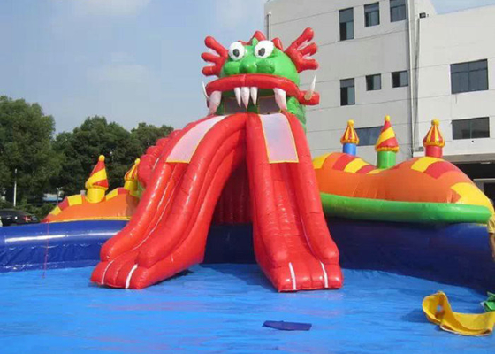 Plato พีวีซี Water Water Park กับสระว่ายน้ำสไลด์ Slide Need เข็มเย็บปลอดภัย