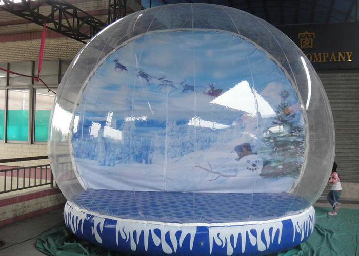 โลโก้ Snow Globe ยักษ์โลโก้การพิมพ์เป็นมิตรกับสิ่งแวดล้อมด้วยฐานที่มีสีสัน